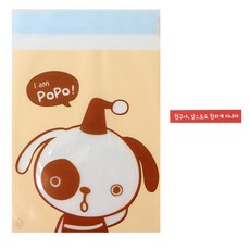 黃氏便當 黏貼式美味內包裝袋 小狗 100入 + 紅色封條 朋友呀 以後也好好相處吧 100入, 1套