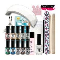 SM Eco Lab Laby 一步閃光美甲專業套組, 12種, 1套