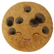 스퀴셔블 미니 초콜릿 칩 쿠키 봉제인형, 17.78cm, 혼합 색상, 1개