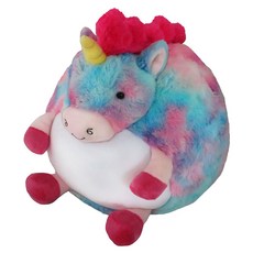 스퀴셔블 프리즘 유니콘 봉제인형, 38.1cm, 혼합 색상, 1개