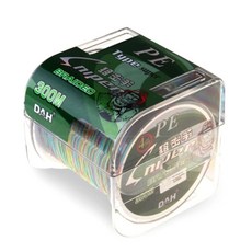 DAH 100% Dyneema 4股編織線 300m 大容量釣線 2號, 5色