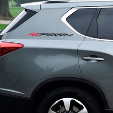 GRIBEN 雙龍 G4 Rexton Sports 車身貼紙組 10250 40cm, 1套, 亮面黑 + 紅色