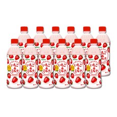 산가리아 딸기 & 밀크 우유, 500ml, 12개