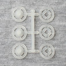 PRYM 塑膠釦 13mm, 透明, 24套