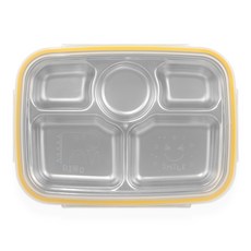 CS 不鏽鋼深餐盤便當盒, 恐龍款, 餐盤+餐蓋