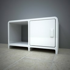 큐빅스 3 스툴박스 L2-1D, 화이트, 1개