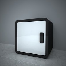 CUBICS 素色收納門櫃, 黑色+門（混裝）