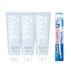 DR.CHOI'S 好牙膏Fresh 3p+Oral B牙刷隨機出貨, 1套