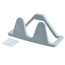 크레바스 벽걸이 욕실화 건조대, 1개, 블루