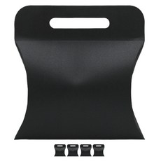 도나앤데코 반짝반짝 손잡이 반달상자, 블랙, 5개입