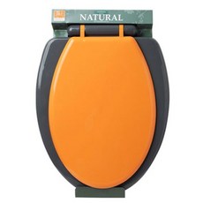 BROS 彩色硬馬桶座O型, 橘子, 1個