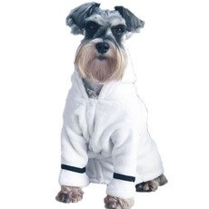 寵九寵厚睡衣浴袍, 白色的