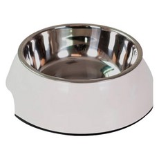 비케이 반려동물 멜라닌 심플식기 L, 화이트, 1개