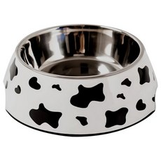 비케이 반려동물 멜라닌 심플식기 L, 얼룩얼룩, 1개
