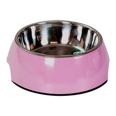 비케이 반려동물 멜라닌 심플식기 M, 핑크, 1개