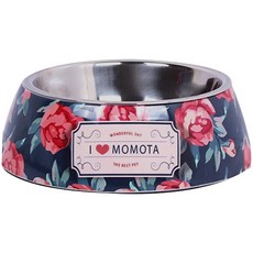 비케이 반려동물 멜라닌 심플식기 L, 블랙로즈, 1개