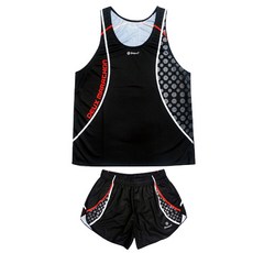 Deuce 七人馬拉鬆比賽服套組修身版 MT6036, 現代黑色