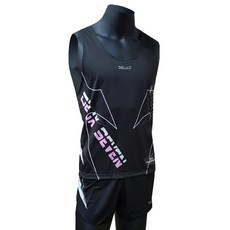 Deuce Seven 馬拉松比賽服套裝 修身款 高級版 MT6040, 粉紅黑蜂蜜