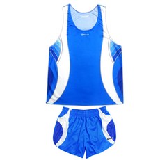 듀스세븐 마라톤 경기복세트 슬림핏 MT6032, 심플블루, 1개