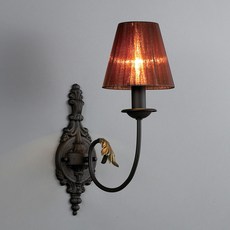 Saetbyeol House棕色1燈壁燈, 混色