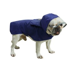 Pets Land 斗篷式狗狗雨衣, 海軍藍, 1個