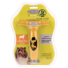 펫나인 반려동물 멀티브러쉬 L 대형견 장모용, 옐로우, 1개