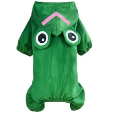 앤티스 반려동물 동물캐릭터 우비, 녹색개구리, 1개