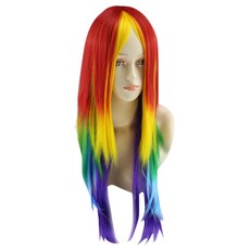 PARTY COSTUME 長直髮派對假髮 ROGB40001, 彩虹