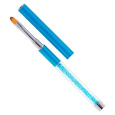 단미 젤네일 크리스탈 둥근 브러쉬, 혼합 색상, 1개