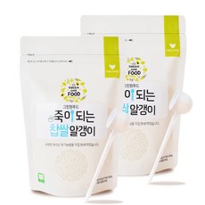 그린원푸드 죽이되는 찹쌀알갱이 이유식용쌀, 2개