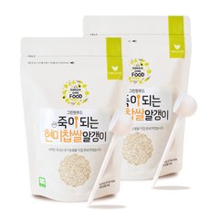그린원푸드 죽이되는 현미찹쌀알갱이 이유식용쌀, 2개, 250g