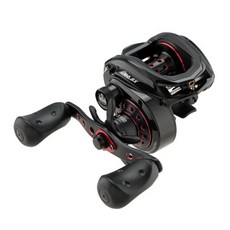 Abu Garcia Revo4 SX水滴型捲線器 左手把, 單品, 黑+紅