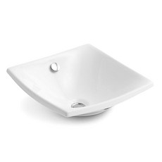 Kohler白色Escale頂球面盆, 1個, 白色