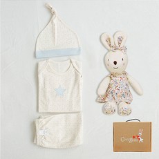코니베이비 신생아용 피터팬 출산 선물 3종 세트 + 애착인형 공주코니30