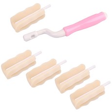 아이조아 리필형 젖병 세척솔 젖병솔대 + 리필필터폼 5p, 1세트, 핑크