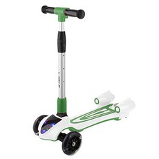 어린이 LED제트스쿠터 킥보드, 화이트그린