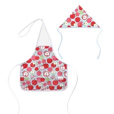 A.Plum 孩童防水圍裙+頭巾套組, AH014