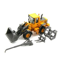 Moto Art複製品1/87 VOLVO輪式裝載機with ATTACHMENT MO130945YE模型, 混色