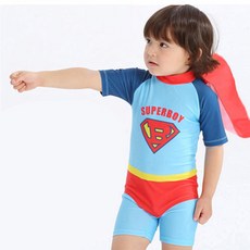 허그미 남아용 슈퍼보이 올인원 수영복