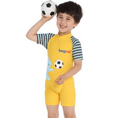 허그미 남아용 코끼리 올인원 수영복
