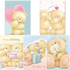 Hallmark 小熊生日祝賀感謝卡片 5種組, 一, 1套