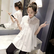 팡팡샵 C. 아일렛펀칭 블라우스