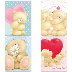 Hallmark 小熊生日快樂感謝卡4款套組, 2, 1套