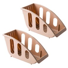 베이직 스타일 접시 정리함, 2개, D