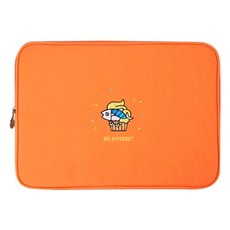 디자인아이비 GG 꼬등어 리사이클 노트북 파우치, SO SWEEET(orange), 13in, 1개
