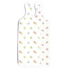 Roem Design 雙面設計砧板 燻色牽牛花白, 拼圖, 1個