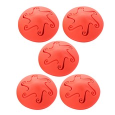 바이셀 반려견 고무바이트 장난감 10 x 6 cm, 오렌지, 5개