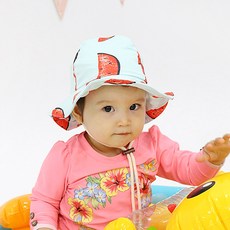 알로하제이 수박 유아 수영모자