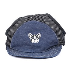 비케이 반려견 통기성 야구모자, 진청, 1개