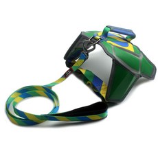 비케이 대형견 하네스 월드컵테마 가슴줄 S 로프포함, 브라질, 1세트